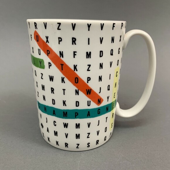 Lenox Kate Spade Say The Word Search 12 Oz Coffee Cup Mug - Picture 1 of 7